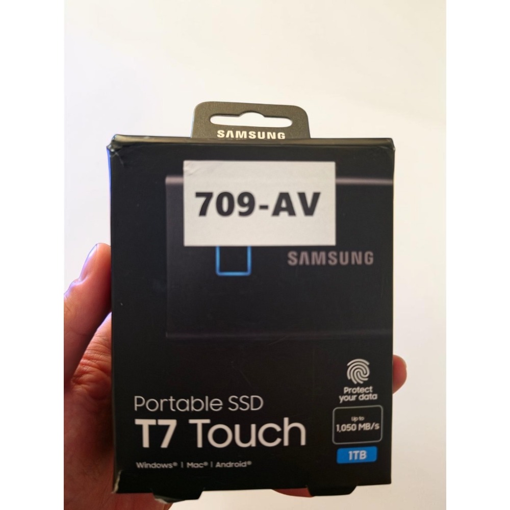 Samsung T7 Touch 1TB Portable External SSD - Black (MU-PC1T0K/WW)